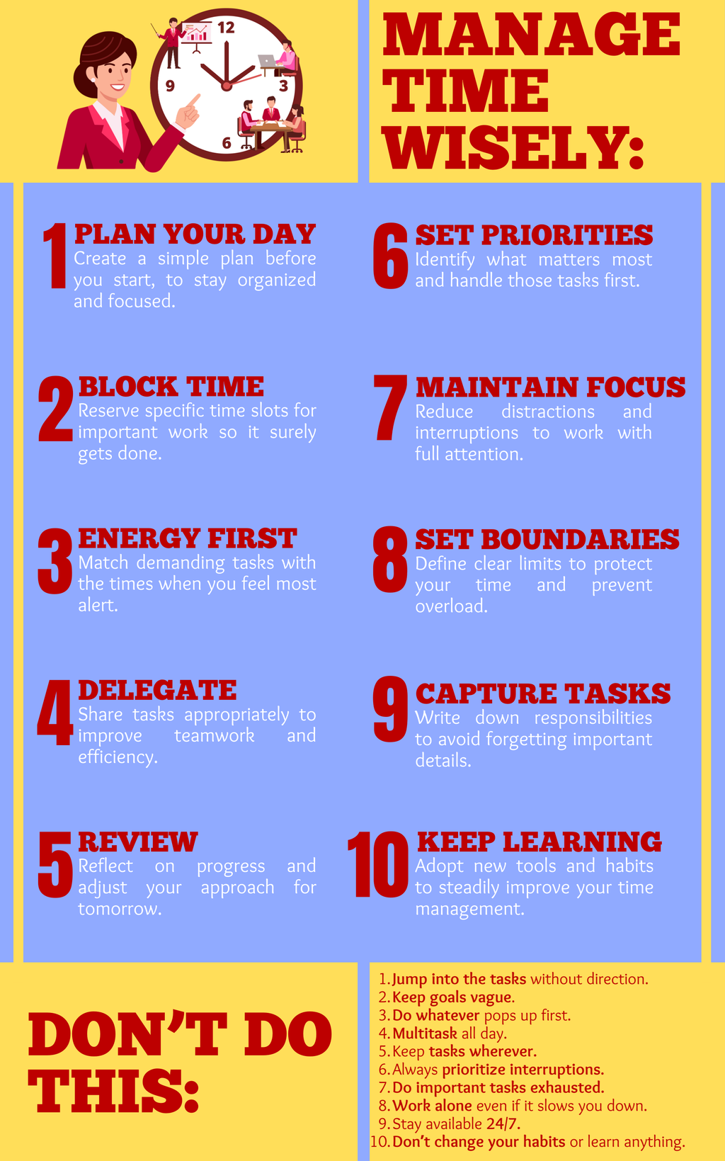 Time-Management Memo - 10 SKILLS FOR A WISE TIME-MANAGEMENT