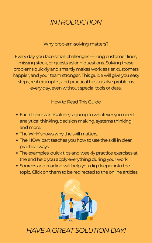 Problem-Solving Memo – 10 SKILLS FOR SMARTER PROBLEM-SOLVING