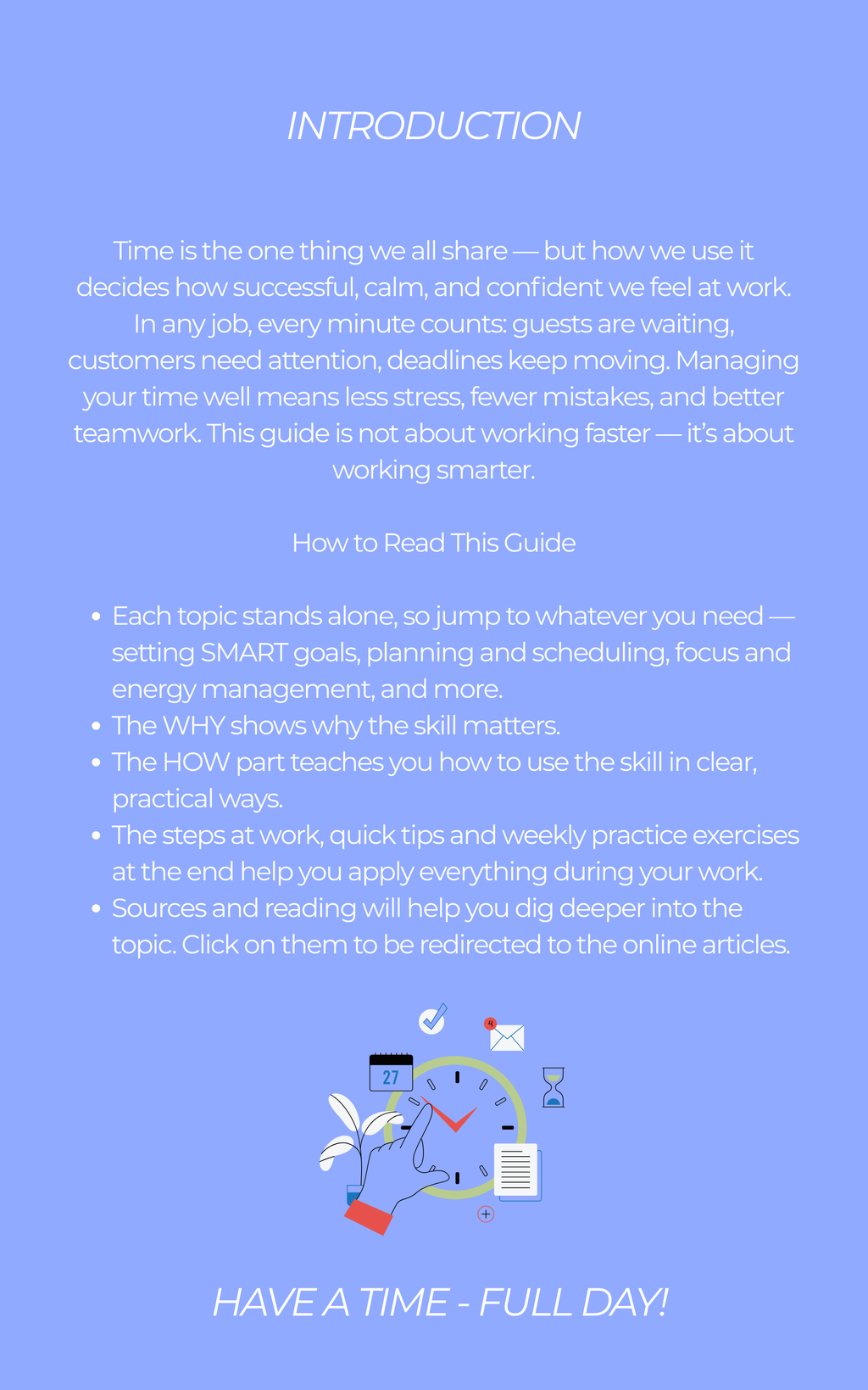 Time-Management Memo - 10 SKILLS FOR A WISE TIME-MANAGEMENT