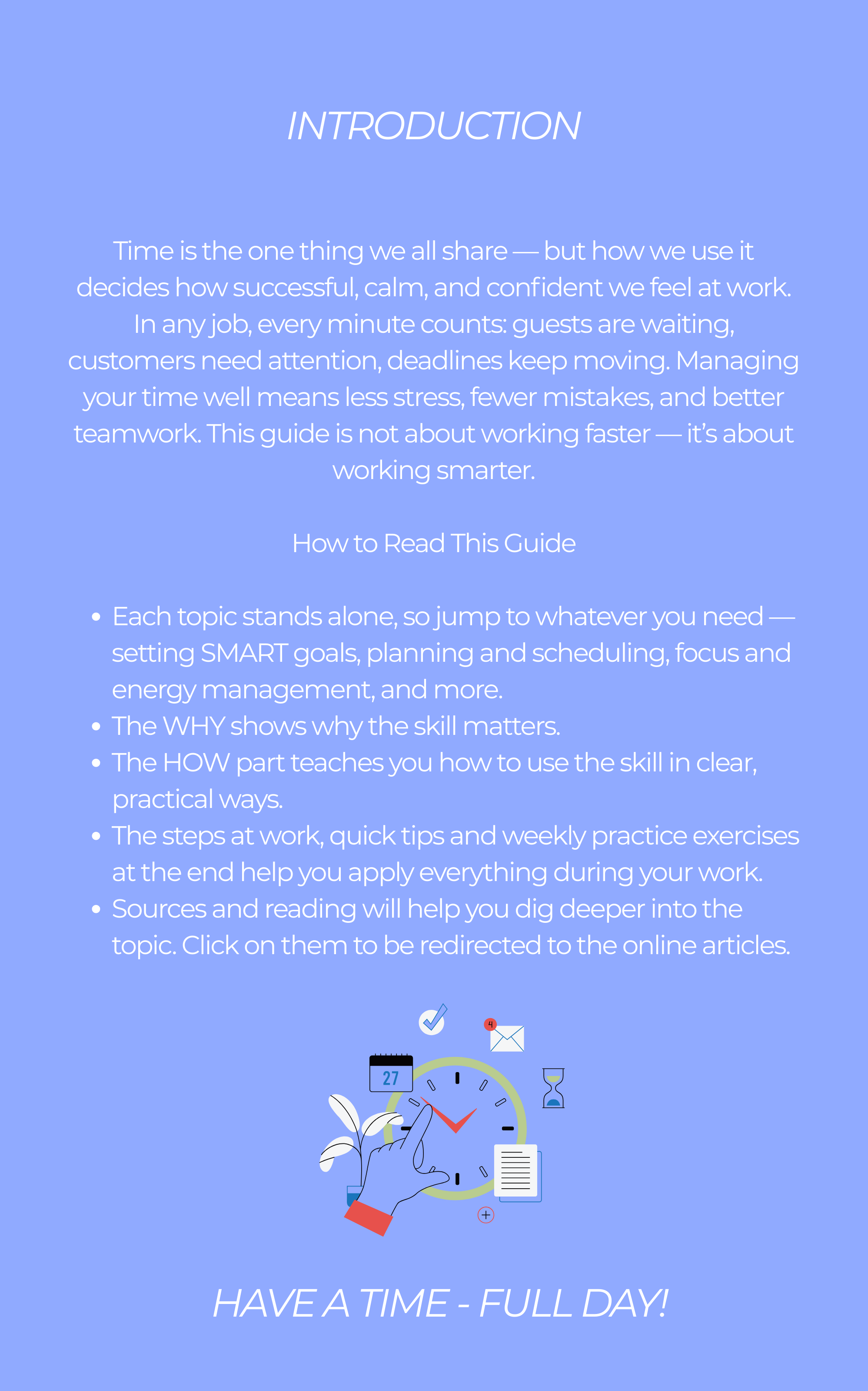 Time-Management Memo - 10 SKILLS FOR A WISE TIME-MANAGEMENT