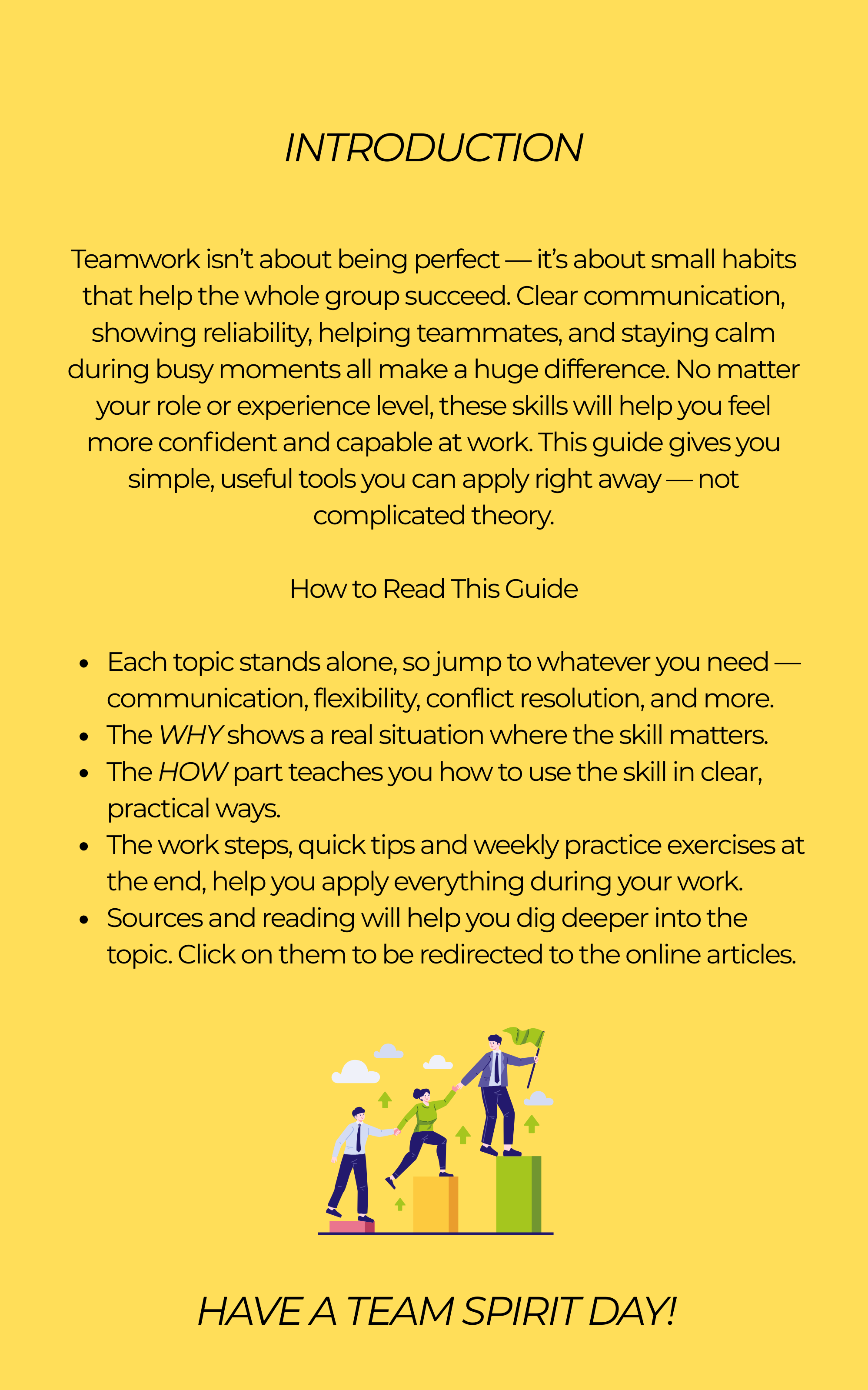 Teamwork Memo – 10 SKILLS FOR SUCCESSFUL TEAMWORK